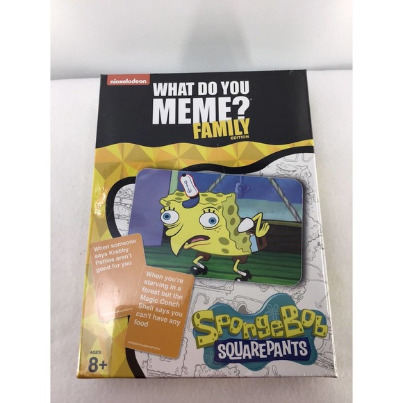 Nickelodeon What Do You Meme? SpongeBob SquarePants Family Edition Card Game NEW - Picture 5 of 9